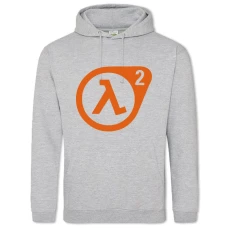 Hoodie with Print Half-Life 2 Logo - 2XL grey