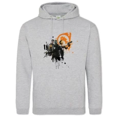 Hoodie with Print Half-Life Heroes Logo - 2XL grey