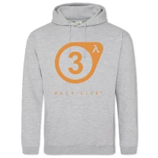 Hoodie with Print Half-Life 3 Logo - 2XL grey