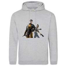 Hoodie with Print Half-Life Heroes - 2XL grey