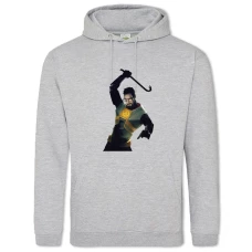 Hoodie with Print Half-Life Hero Print - 2XL grey