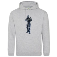 Hoodie with Print Halo Creature - 2XL grey