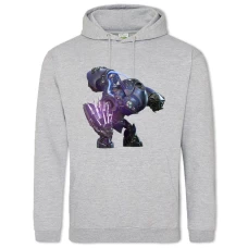 Hoodie with Print Halo Robot - 2XL grey