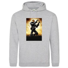 Hoodie with Print Halo Strong Hero - 2XL grey