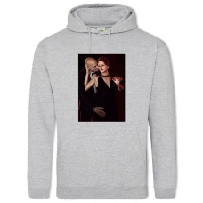 Hoodie with Print Hitman With Girlfriend - 2XL grey