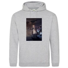 Hoodie with Print Hitman Main Hero - 2XL grey