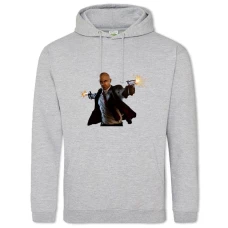 Hoodie with Print Hitman Main Hero Print - 2XL grey