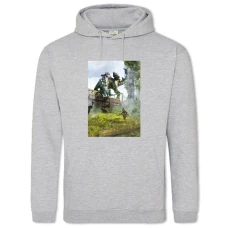 Hoodie with Print Horizon Zero Dawn Theme - 2XL grey