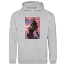 Hoodie with Print Horizon Zero Dawn Amazing Girl - 2XL grey