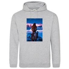 Hoodie with Print Horizon Zero Dawn Strong Girl - 2XL grey