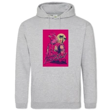 Hoodie with Print Hotline Miami Hero Print - 2XL grey