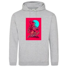Hoodie with Print Hotline Miami Art Edition - 2XL grey