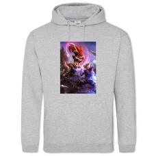 Hoodie with Print League Of Legends Battle - 2XL grey