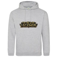Hoodie with Print League Of Legends Logo - 2XL grey