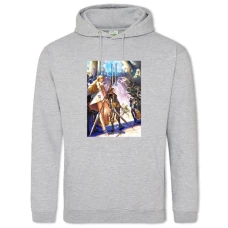 Hoodie with Print Lineage Print - 2XL grey