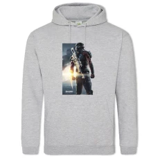 Hoodie with Print Mass Effect Hero - 2XL grey