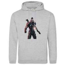 Hoodie with Print Mass Effect Hero Print - 2XL grey