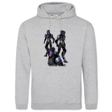 Hoodie with Print Mass Effect Theme Print - 2XL grey