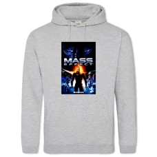 Hoodie with Print Mass Effect Amazing Print - 2XL grey