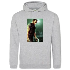 Hoodie with Print Max Payne Hero Print - 2XL grey