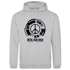 Hoodie with Print Metal Gear Logo - 2XL grey