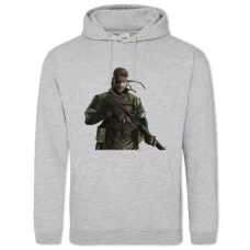 Hoodie with Print Metal Gear Hero - 2XL grey