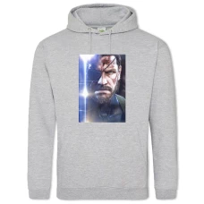 Hoodie with Print Metal Gear Strong Hero - 2XL grey