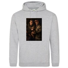 Hoodie with Print Metro Heroes - 2XL grey