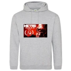 Hoodie with Print Metro Print - 2XL grey
