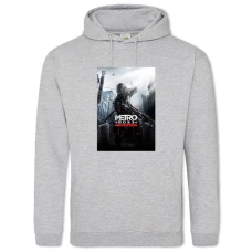 Hoodie with Print Metro 2033 Redux - 2XL grey