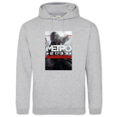 Hoodie with Print Metro 2033 Return - 2XL grey