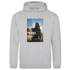 Hoodie with Print Metro Exodus Hero - 2XL grey