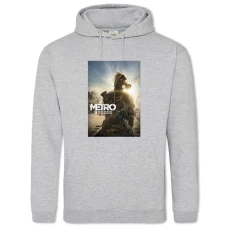 Hoodie with Print Metro Exodus Hero Print - 2XL grey