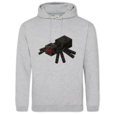 Hoodie with Print Minecraft Spider Print - 2XL grey