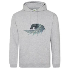 Hoodie with Print Monster Hunter: World Theme - 2XL grey