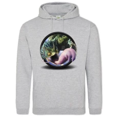 Hoodie with Print Monster Hunter: World Circle Print - 2XL grey