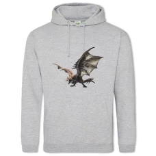 Hoodie with Print Monster Hunter: World Creature Print - 2XL grey