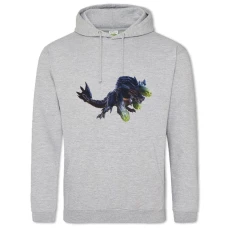 Hoodie with Print Monster Hunter: World Cute Creature - 2XL grey