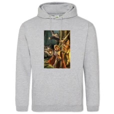 Hoodie with Print Neverwinter Nights Theme - 2XL grey