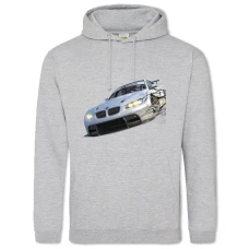 Hoodie with Print NFS Cute Car - 2XL grey