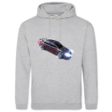 Hoodie with Print NFS Car - 2XL grey
