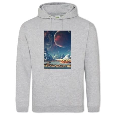 Hoodie with Print No Mans Sky Universe - 2XL grey
