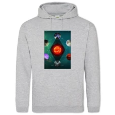 Hoodie with Print No Mans Sky Galaxy - 2XL grey