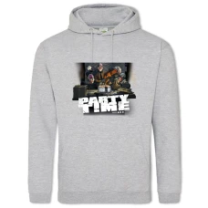 Hoodie with Print Payday Party Time - 2XL grey