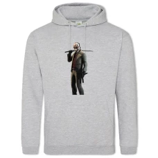 Hoodie with Print Payday Hero Print - 2XL grey