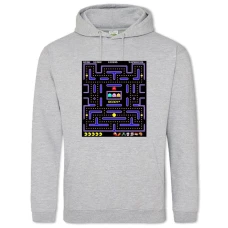 Hoodie with Print Pac-Man Labyrinth - 2XL grey