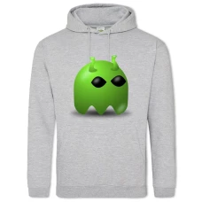 Hoodie with Print Pac-Man Alien Hero - 2XL grey
