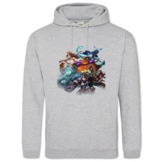 Hoodie with Print Paladins Heroes - 2XL grey
