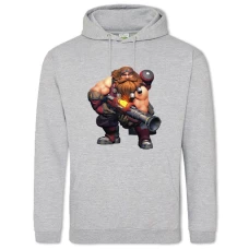 Hoodie with Print Paladins Barik Print - 2XL grey