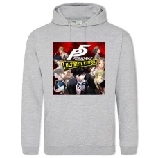 Hoodie with Print Persona 5 Theme - 2XL grey